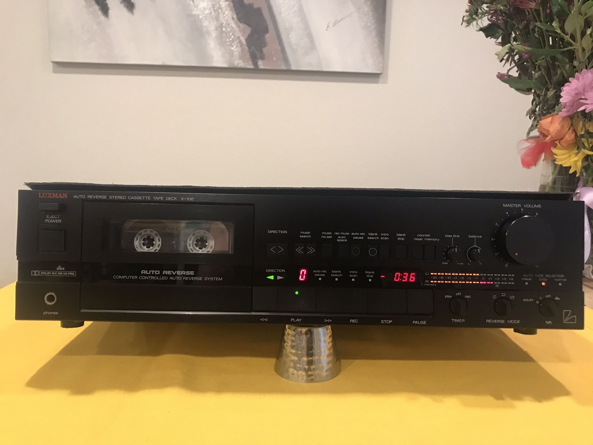 LUXMAN K-106 CASSETTE DECK EXCELLENT WORKING CONDITION!VINTAGE
