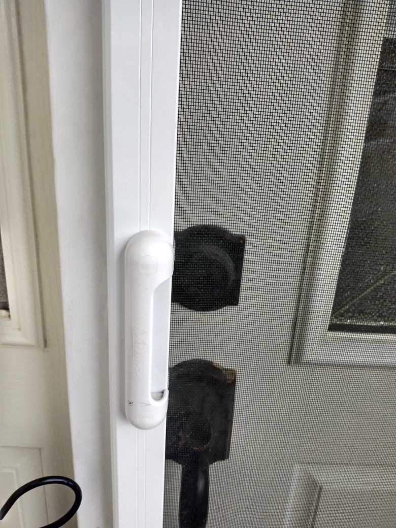 Mirage Retractable Screen Door White