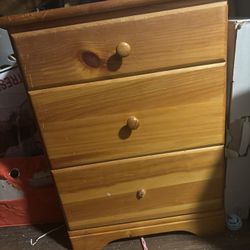 wood night stand 