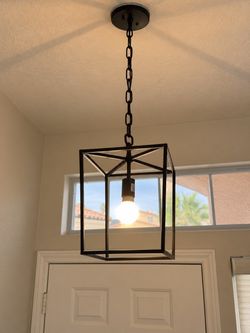 Farmhouse geometric light chandeleir