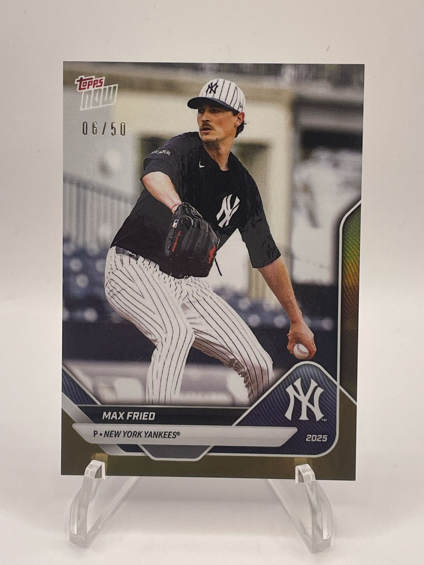 Max Freid Gold Topps Now Yankees Numbered /50
