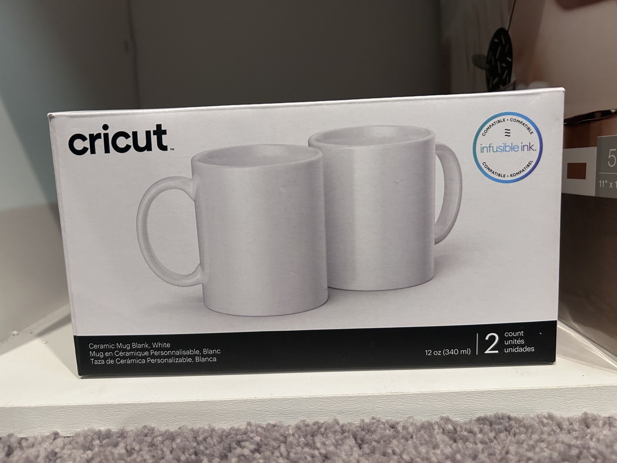 Cricut 12oz Ceramic Mug - 2 Count