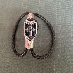 Leather Bracelet With Cross