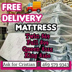 New Mattresses  Twin mattress Full mattress Queen mattress  King mattress  Colchones nuevos  Beds 