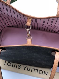 Authentic Louis Vuitton Neverfull MM Monogram with Rose Ballerine