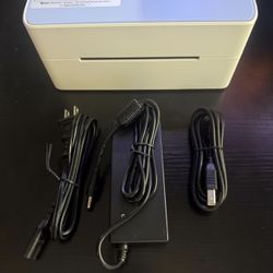 New Bluetooth Thermal Shipping Label Printer, 4x6 Wireless Label Printer for Small Business and Package, Compatible with iPhone Android Windows Mac, W