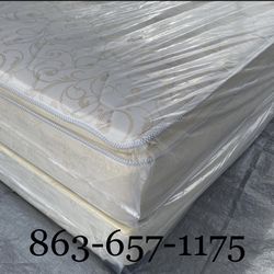 ⚜️ NEW QUEEN PILLOW TOP DELUXE MATTRESS W.BOXSPRING INCLUDED ⚜️