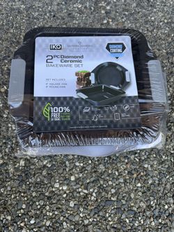 IKO Pure Diamond Ceramic Non Stick Bakeware (Black, 9"x5" Loaf Pan)