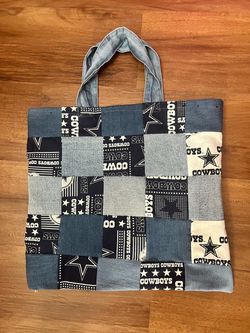 Dallas Cowboys Patchwork Denim Tote Bag
