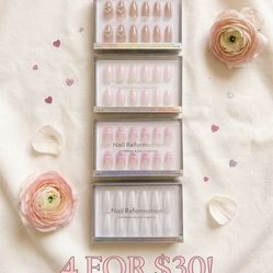 Nail Reformation Press-On Nails Set 4 Pack