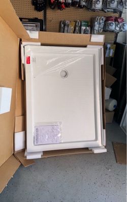 48”X36” Stand Up Shower Corner Pan Left Hand Drain