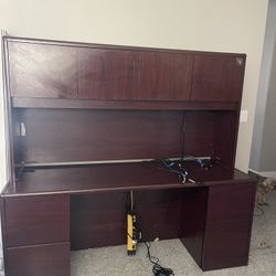 Solid Wood Executive Desk $150