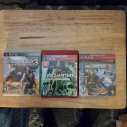 PlayStation 3 Games Uncharted Games All 3 $9