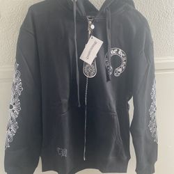 Black Chrome Hearts Hoodie Zip Up Size Small