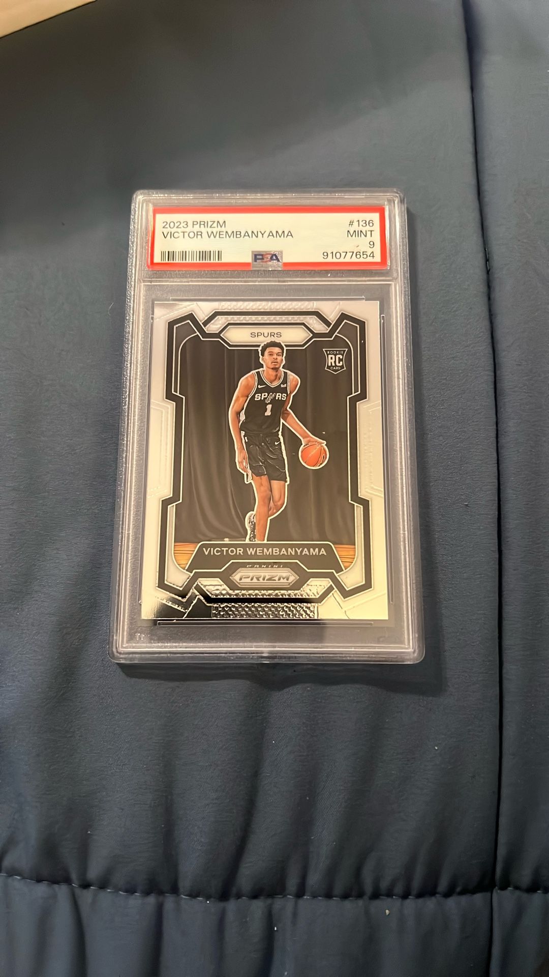 Victor Wembanyama PSA9 Prizm Rookie Card