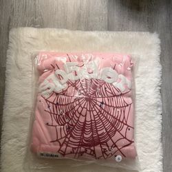 OG web pink Sp5der hoodie 