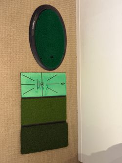 golf hitting mats