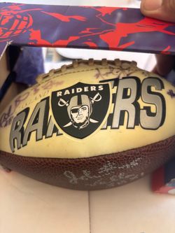 Oakland Raiders Signed Collectible Football