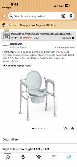 Homeland bedside commode