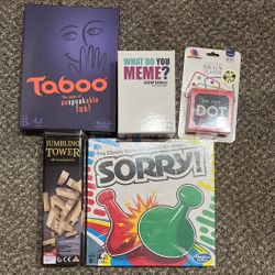 5 Brand new (Board) Games 