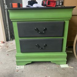 Wood Side Table With drawers 