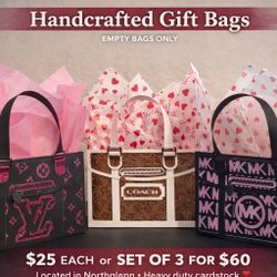 Handcrafted Luxury-Style Gift Bags | Heavy-Duty Card stock