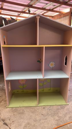 Wooden Dollhouse bookshelf