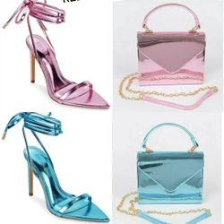 Akirah Heels & Forever Metallic Bag