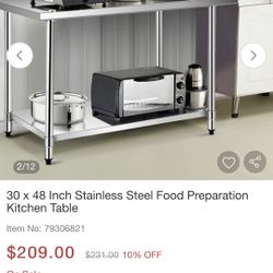 Kitchen  Steel Table
