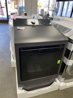 LG ELECTRIC Front-Load Dryer in Matte Black