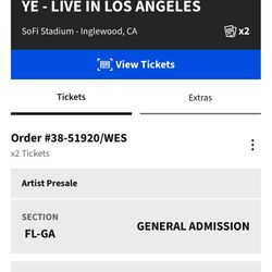 Kanye West 4/1 at Sofi