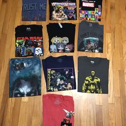 10 Men’s Shirts Size Large All 45