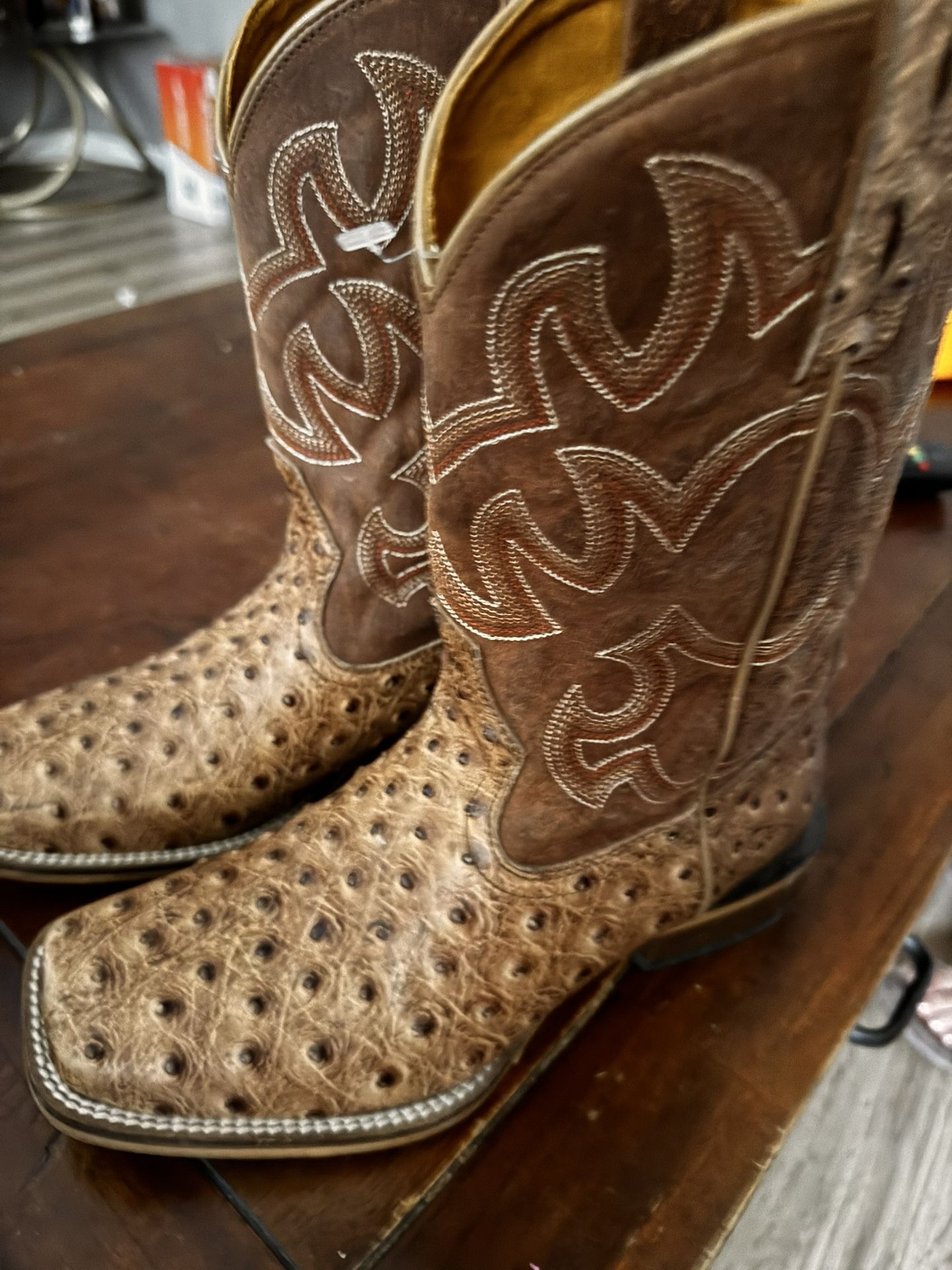 Ostrich print Boots