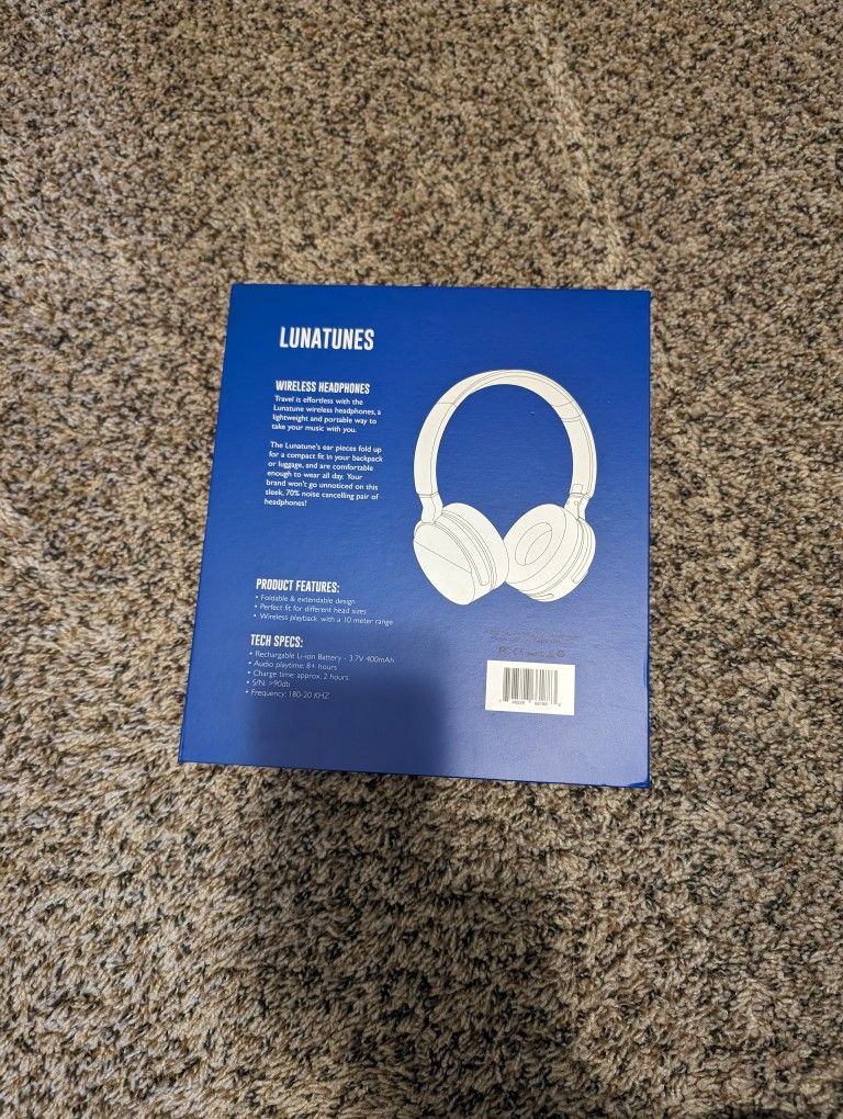 Brand New sealed Bluetooth over the head headphones. Can work with Android and iPhone.