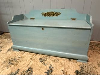 Wooden Blanket Chest /  Storage Bench