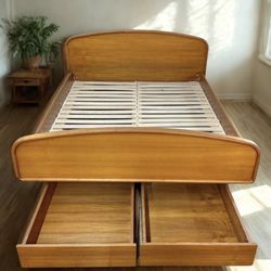 Mid Century Danish Modern Bed Teak