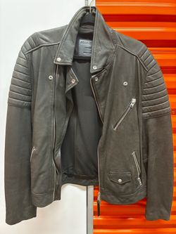 All saints leather jacket / size large