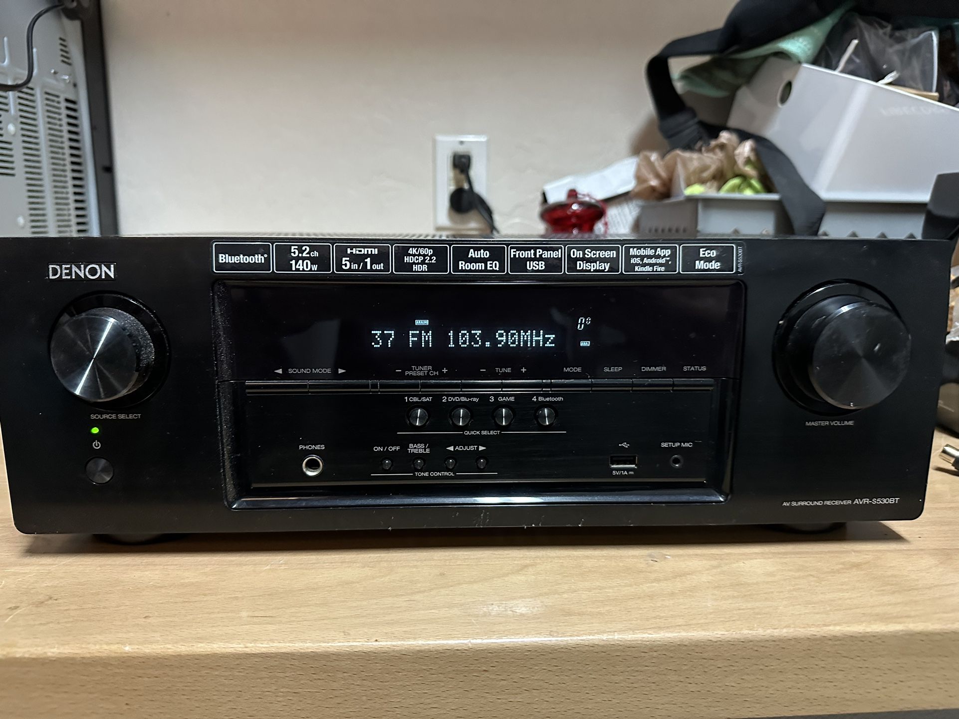 Denon AVR-530BT Audio Video Receiver 