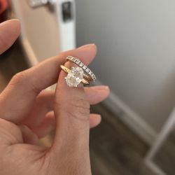 Diamond Ring And Wedding Band