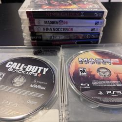 PS3 Games Bundle: MGS4, Ninja Gaiden Sigma, Mass Effect 2 + More