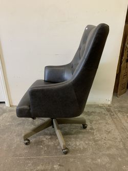 Radcliffe tufted leather swivel desk chair hot sale