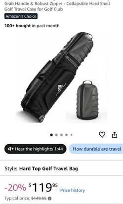 Hard Top Golf Travel Bag