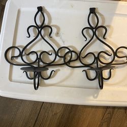 Iron candle holders