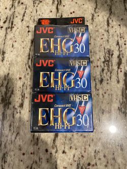 VHSc JVC EHG30 New 3 Pack