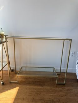 Gold Console table