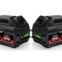 2x 9.0Ah Battery Lithium-ion for DeWalt FLEXVOLT 20V/60V MAX DCB609-2 DCB606-2
