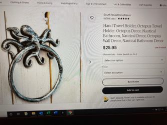 Nautical Hand Towel Holder; Rustic