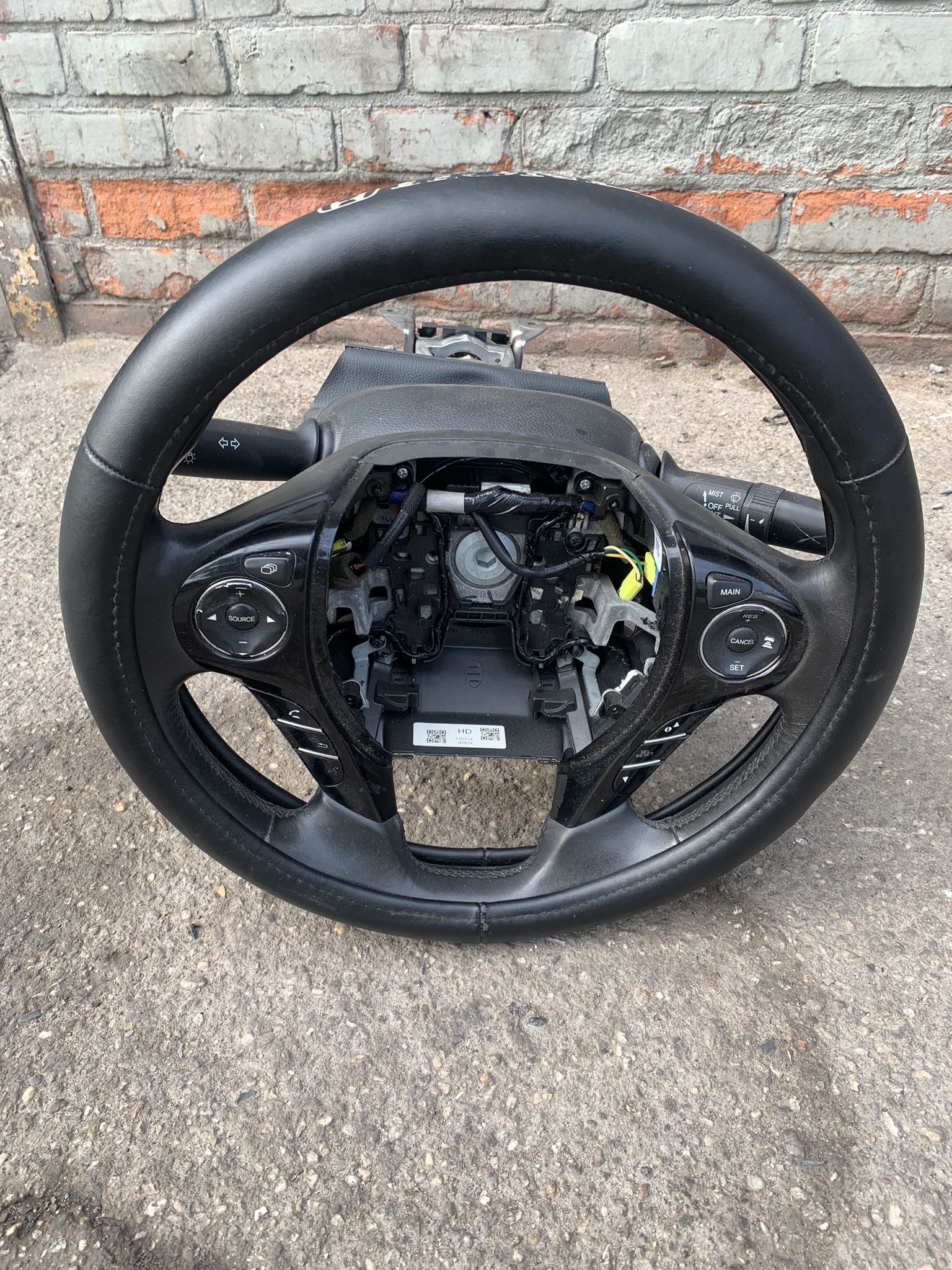 2015 HONDA ACCORD STEERING WHEEL BLACK W/CONTROL BUTTONS OEM