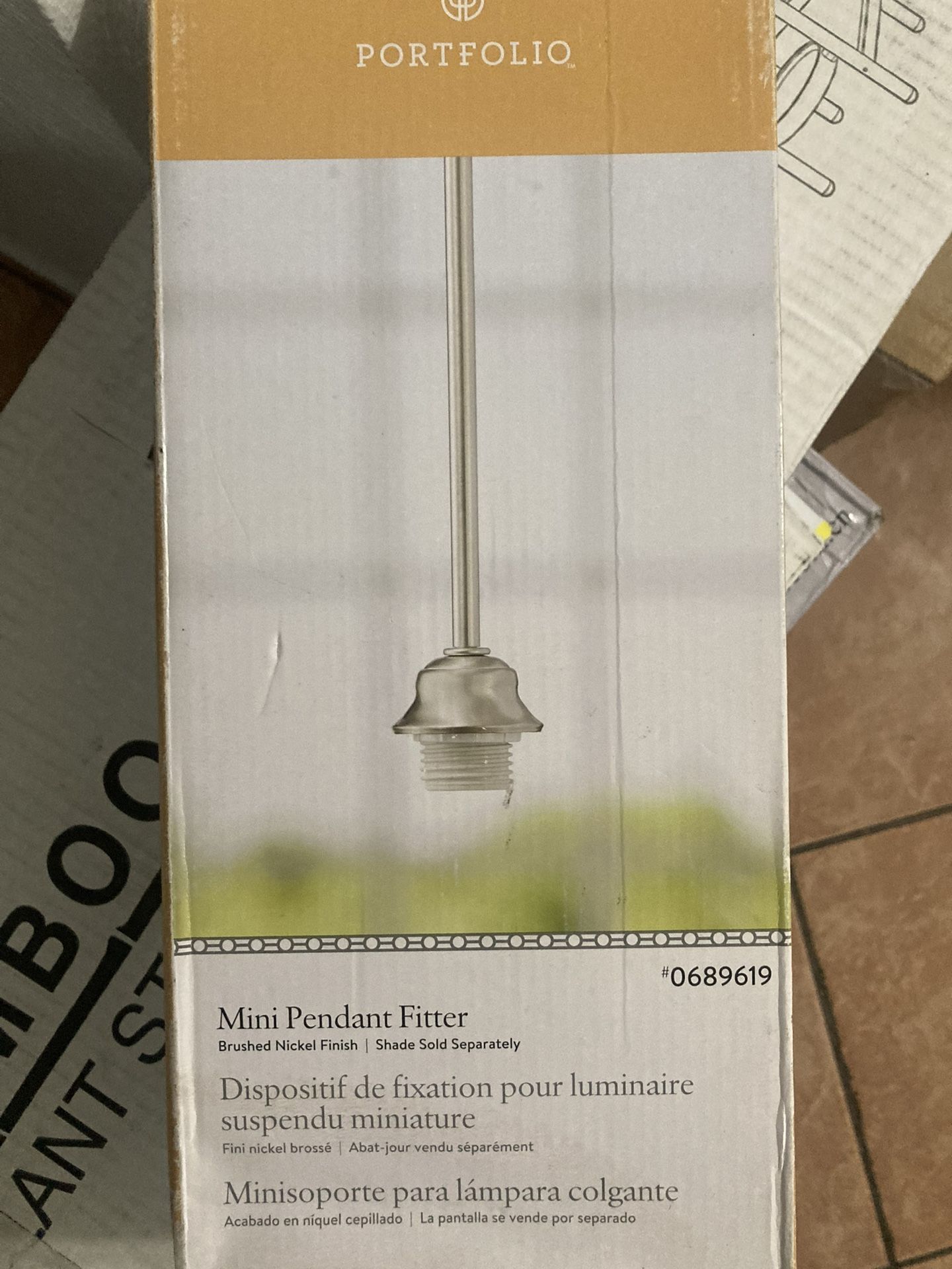 5.5-in nickel brushed mini pendant portfolios