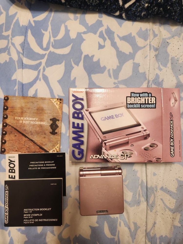 Pink Nintendo Gameboy Advance Sp Ags 101 In Box